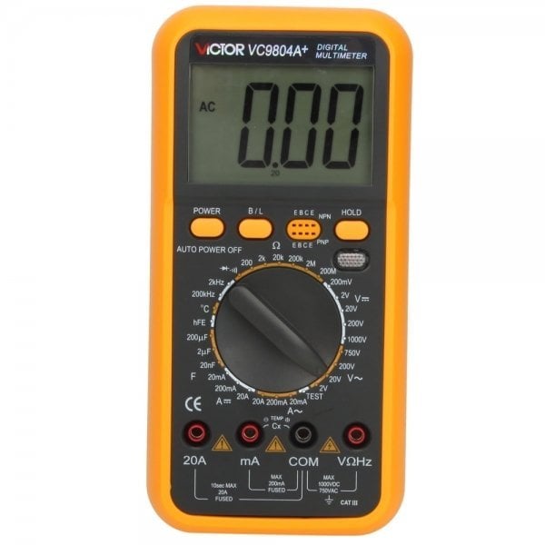 VC 9808  Dijital Multimetre Ölçü Cihazi