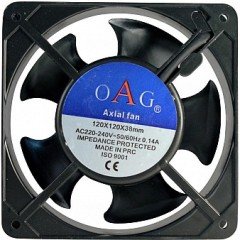 OAG Axial Kare Fan 120 x 120 x 38mm
