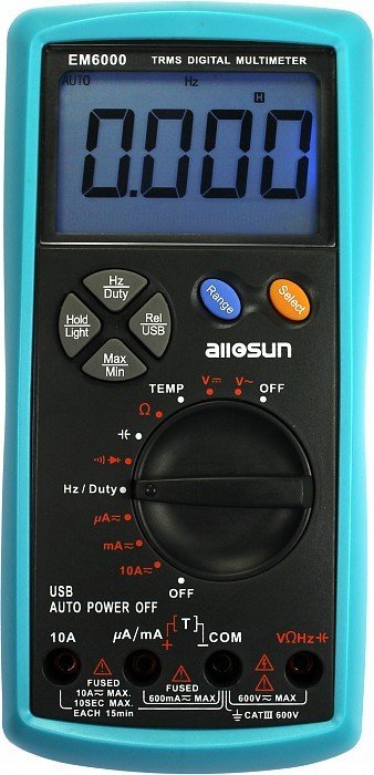 ALLSUN EM6000 Djital Multimetre Ölçü Cihazi