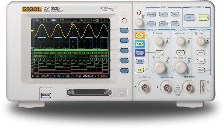 DS 1052D 2 ch, 16 ch Logic 50 MHZ Djital Hafızalı Osiloskop
