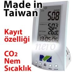 98130D Karbondioksit Sıcaklık ve Nem Kayıt  Ölçü Cihazı