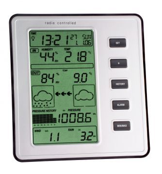 TFA 35.1077 Stratos Hava İstasyonu, Yağmur Rüzgar Basınç Sıcaklık Nem Göstergesi Ölçüm Cihazi